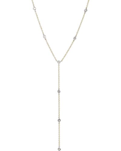 Meira T Diamond Y-necklace - Blue