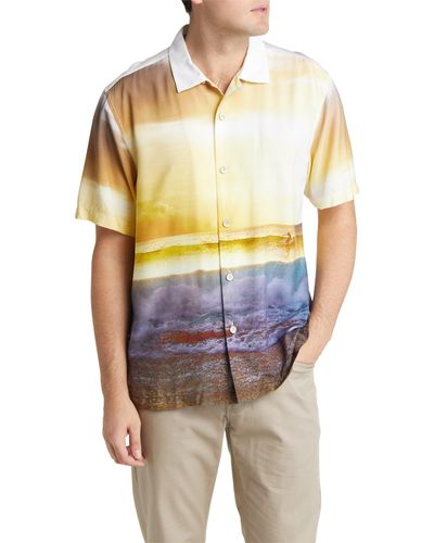 Tommy Bahama Veracruz Cay Sunset Break Short Sleeve Button-up Camp Shirt - Multicolor