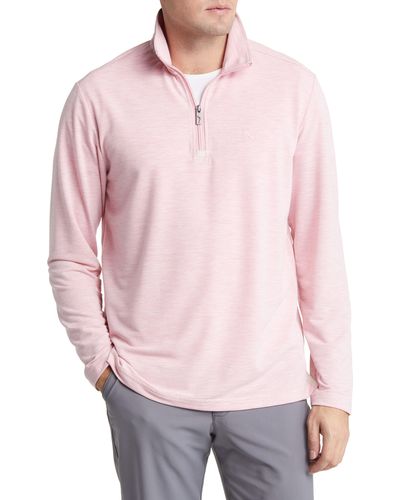 Tommy Bahama New Coasta Vera Half Zip Sweatshirt - Pink