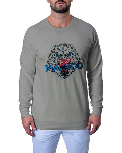 Maceoo Majestic Stretch Cotton Sweatshirt - Gray