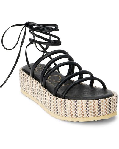 Matisse Eli Ankle Tie Platform Sandal - Black