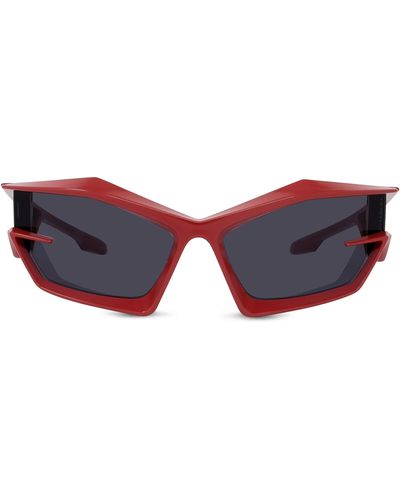 Givenchy Geometric Sunglasses - Red