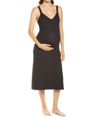 Belabumbum Anytime Strappy Maternity Dress - Black