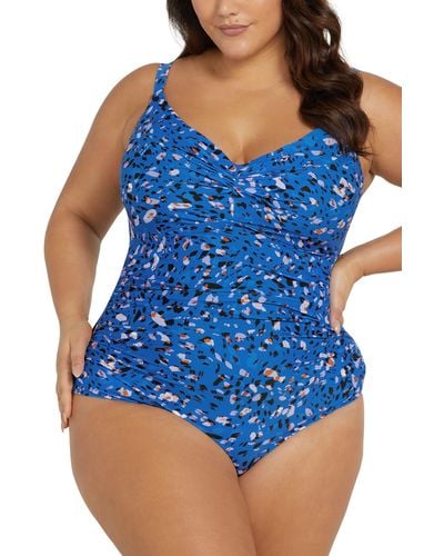 Artesands Jacqua Monet Underwire One-piece Swimsuit - Blue
