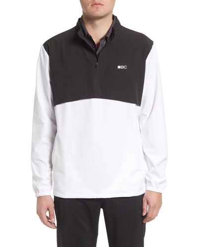 Black Clover Quarter Jack Half Zip Pullover - White