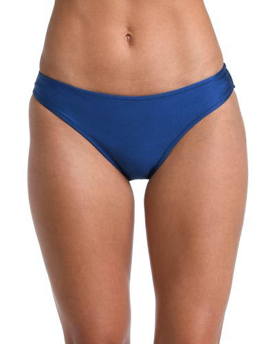 L'Agence Nicole Classic Bikini Bottoms - Blue