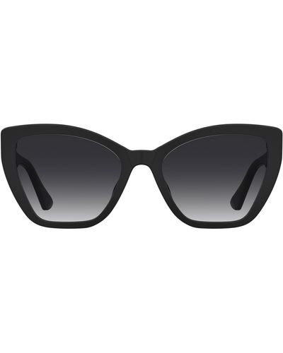 Moschino 55mm Gradient Cat Eye Sunglasses - Black