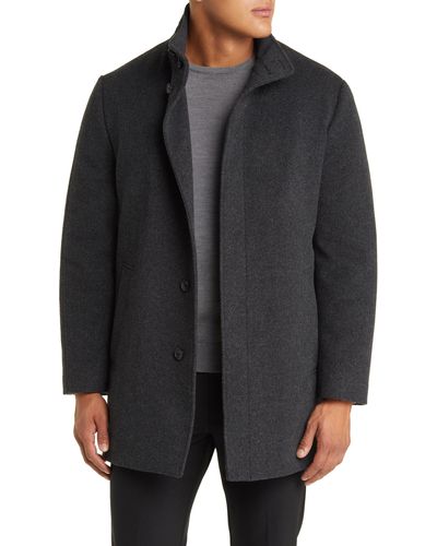 Cardinal Of Canada Mont Royal Insulated Wool & Cashmere Jacket With Bib - Black