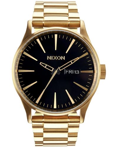 Nixon Sentry Bracelet Watch - Black