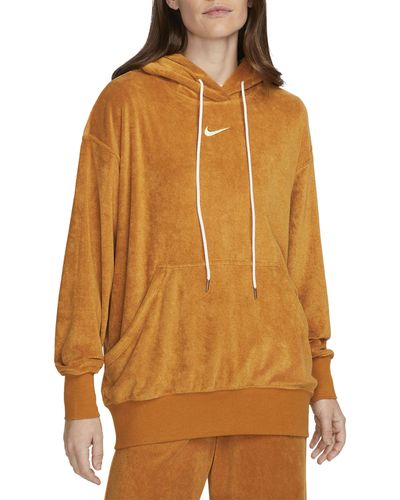 Nike Sportswear Oversize Terry Hoodie - Orange