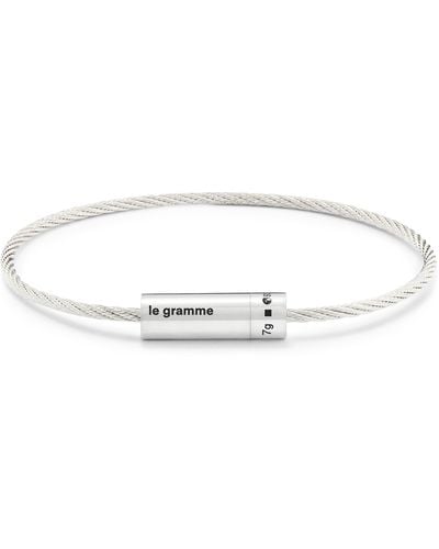 Le Gramme 7g Polished Sterling Cable Bracelet At Nordstrom - Metallic