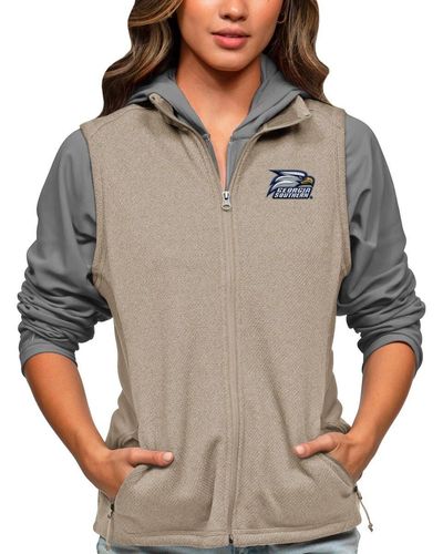 Antigua Georgia Southern Eagles Course Full-zip Vest At Nordstrom - Gray