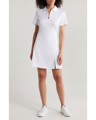 J.Lindeberg Kanai Polo Dress - White