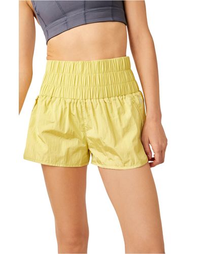 Free People The Way Home Shorts - Yellow
