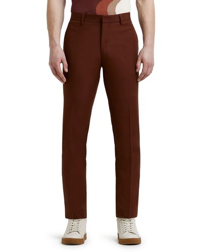 River Island Ginger Slim Fit Suit Pants - Brown