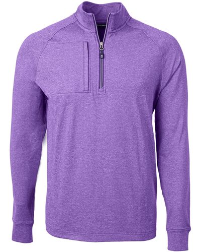 Cutter & Buck Quarter Zip Pullover - Purple