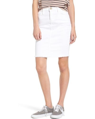 Current/Elliott Stiletto Pencil Skirt - White