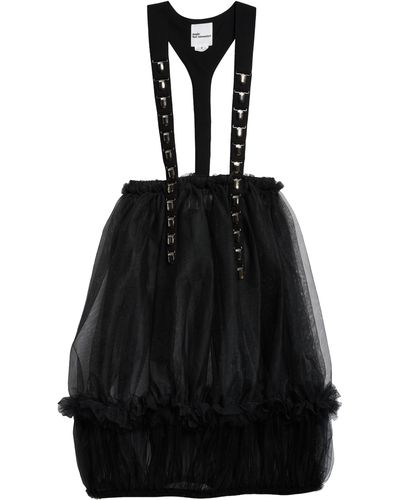 Noir Kei Ninomiya Sheer Ruffle Tulle Suspender Skirt - Black