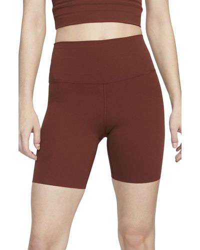 Nike Yoga Luxe Tight Shorts - Red