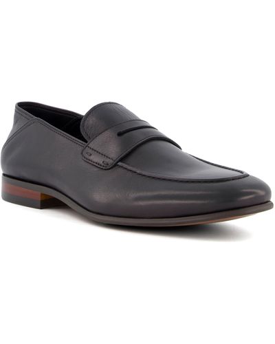 Dune Sync Collapsible Heel Penny Loafer - Gray