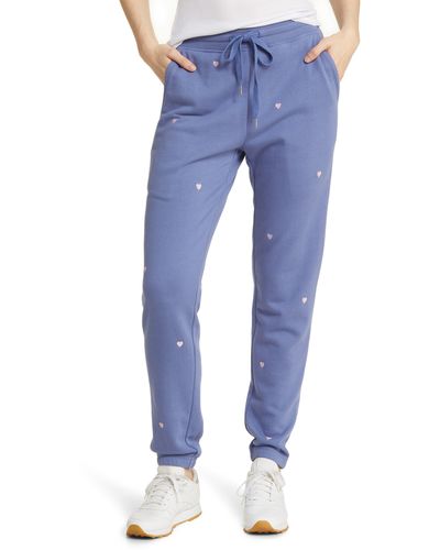 Rails Kingston Star Embroidery Cotton Blend sweatpants - Blue