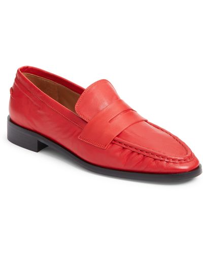 Atp Atelier Airola Penny Loafer - Red