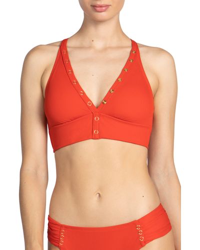 Robin Piccone Amy Halter Bikini Top - Orange