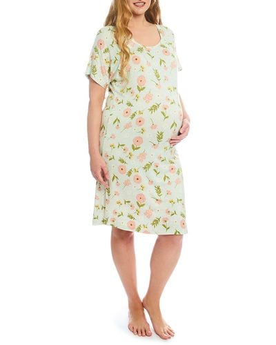 Everly Grey Rosa Jersey Maternity Hospital Gown - Multicolor