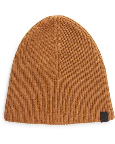 Rag & Bone Ace Rib Cashmere Blend Beanie - Brown