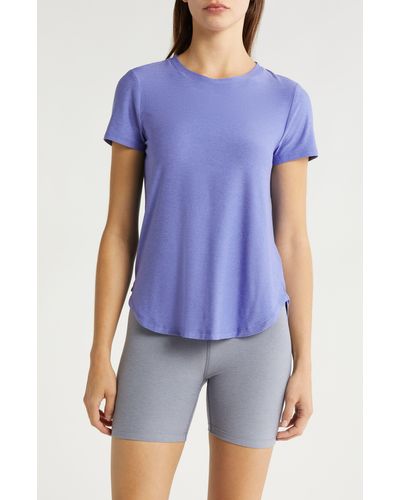 Beyond Yoga On The Down Low T-shirt - Blue