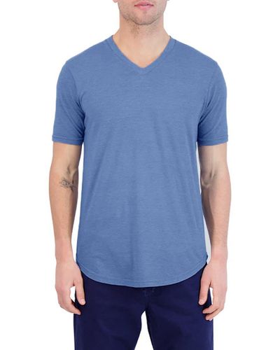 Goodlife Scallop V-neck T-shirt - Blue