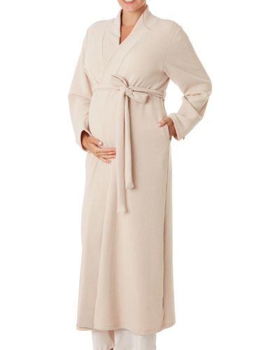 Cache Coeur Sweet Home Maternity Robe - Natural