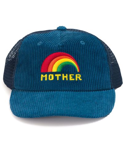 Mother The 10-4 Corduroy & Mesh Trucker Hat - Blue