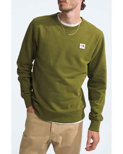 The North Face Heritage Patch Crewneck Sweatshirt - Green