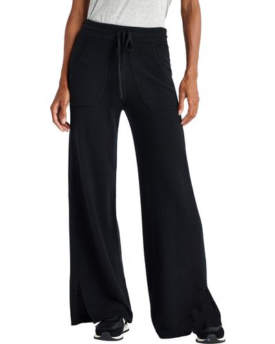 Splendid Evelina Wide Leg Drawstring Pants in Blue