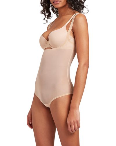 Wolford Mesh Forming Bodysuit - Natural