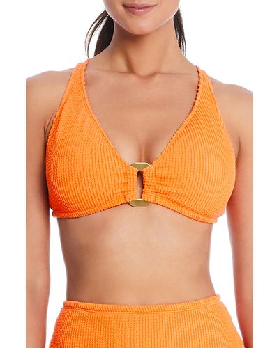 Rod Beattie Cross Back D-cup Bikini Top - Orange