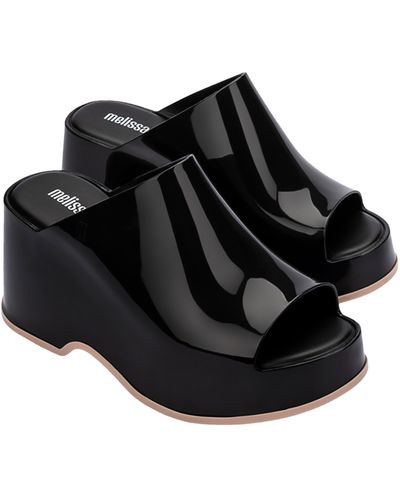 Melissa Patty Platform Slide Sandal - Black