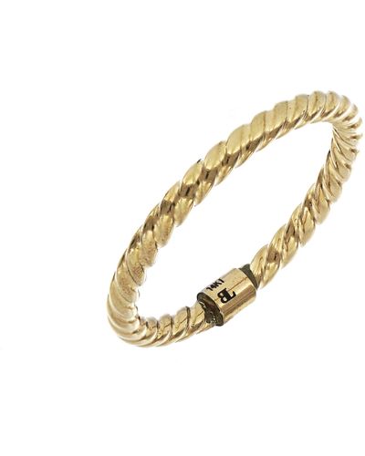 Bony Levy 14k Gold Textured Stacking Ring - Multicolor