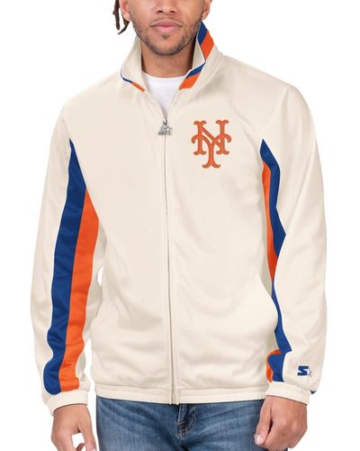 Starter New York Mets Rebound Cooperstown Collection Full-zip Track Jacket At Nordstrom - Natural