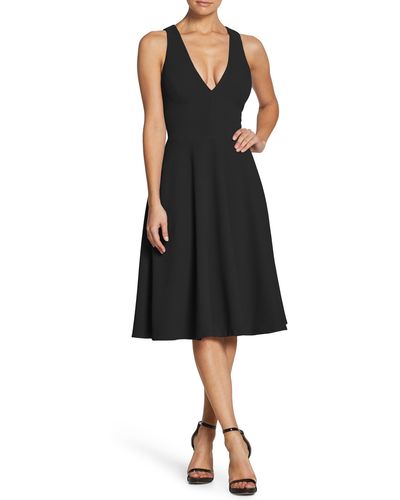 Dress the Population Catalina Fit & Flare Cocktail Dress - Black