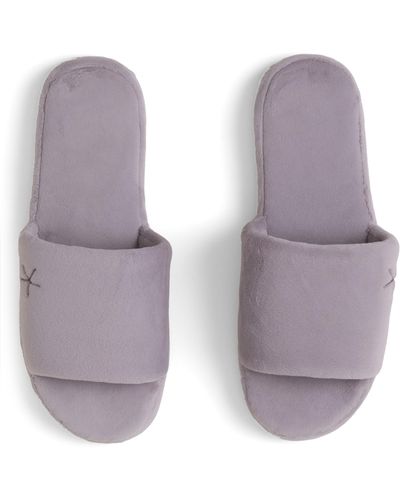 Barefoot Dreams Luxechic Slide Slipper - Purple