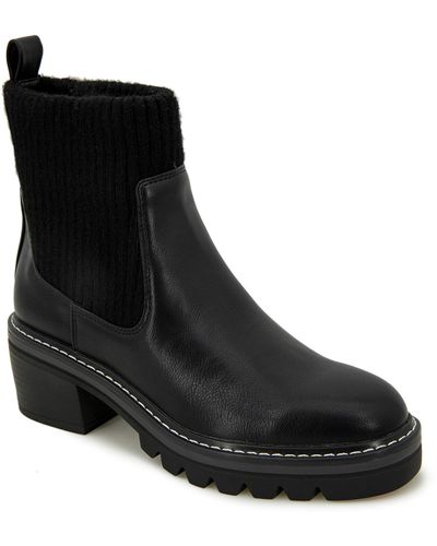 Kensie faulkner block heel best sale booties