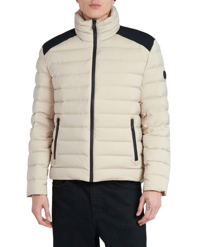 The Recycled Planet Company Stad Water Resistant Down Puffer Jacket - Natural