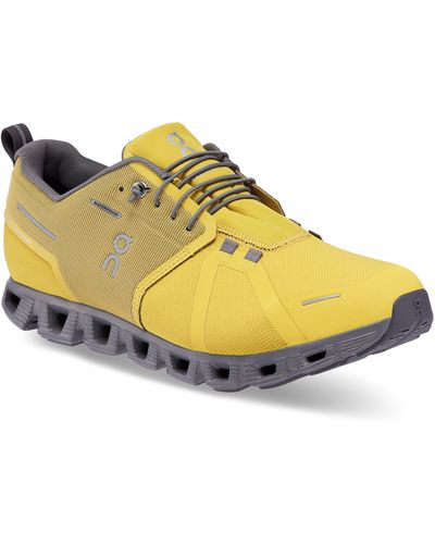 On Shoes Cloud 5 Waterproof Running Shoe - Yellow