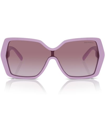 Tiffany & Co. 129mm Gradient Pillow Sunglasses - Purple