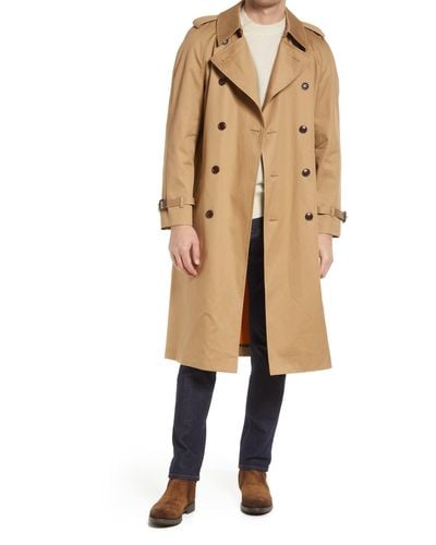 Ted Baker Ogmore Cotton Trench Coat - Natural