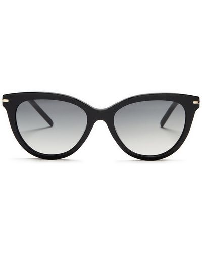 PAIGE Micah 53mm Gradient Cat Eye Sunglasses - Black