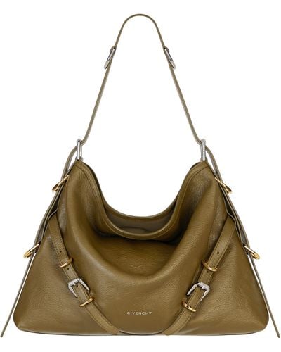 Givenchy Medium Voyou Leather Hobo - Green