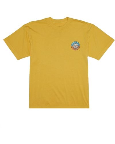 Billabong Break The Cycle Cotton Graphic T-shirt - Yellow